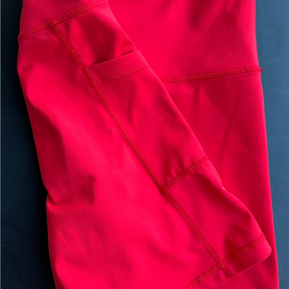 red biker workout shorts - Picture 2 of 5